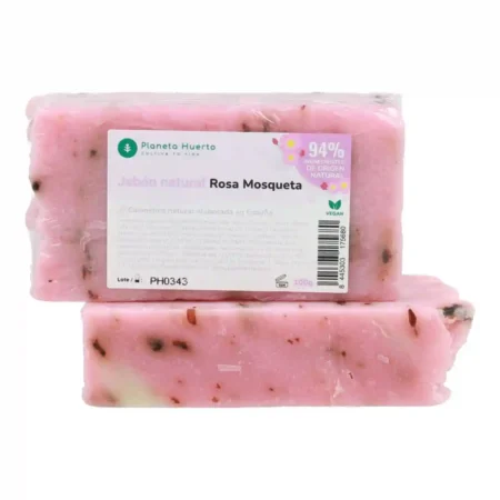 Jabón natural a base de aceite de oliva y rosa mosqueta 100 g para hoteles