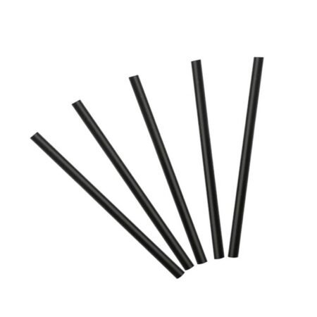 Pajitas de papel negro