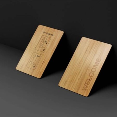 Wood RFID key cards
